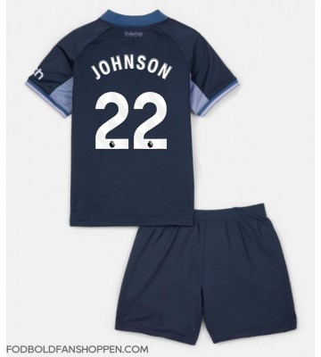 Tottenham Hotspur Brennan Johnson #22 Udebanetrøje Børn 2023-24 Kortærmet (+ Korte bukser)